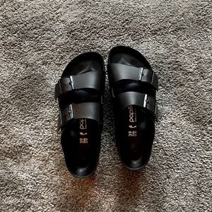Platform Matte Black Birkenstock Papillio Arizonas